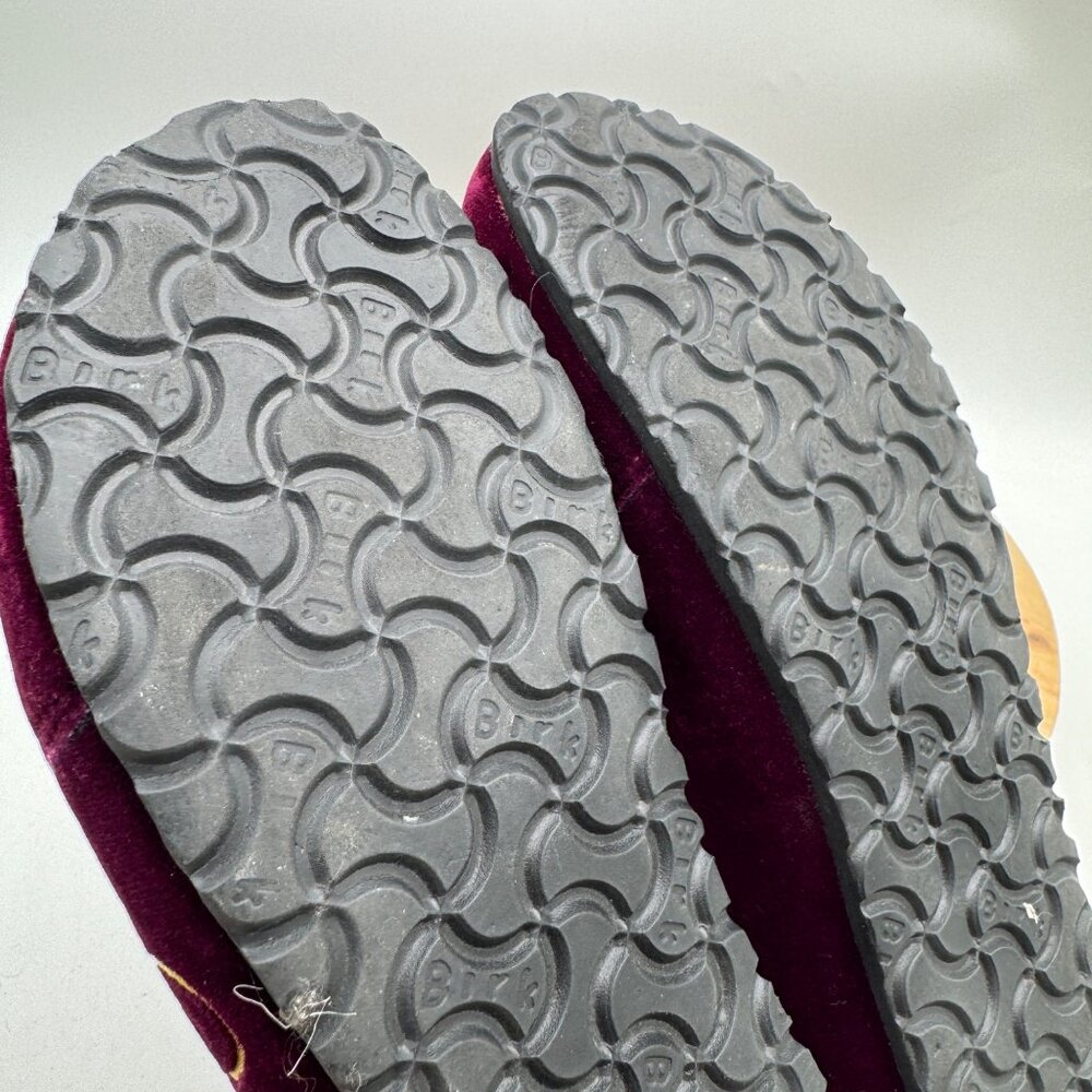 Papillo(Birkenstock) Velvet purple shoes Size 40 41  size 9.5 10 embroidered boh - Picture 16 of 16